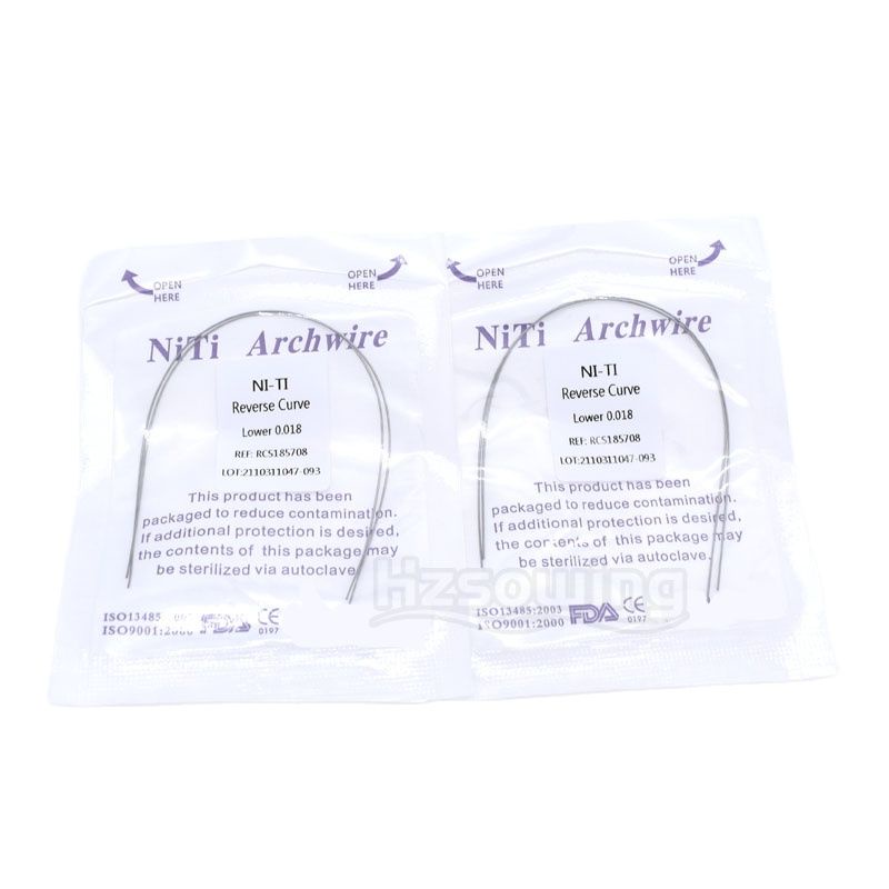 NITI Reverse Curve Orthodontics Materials Brackets Niti Wire Nickel