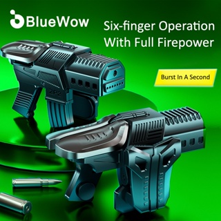 [สินค้าใหม่]BlueWow M41 จอยสติ๊กเล่นเกมโทรศัพท์มือถือ L1 R1 ปุ่มกดอัลลอย สําหรับ PUBG IPhone Android
