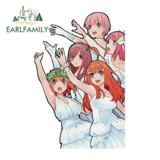 Earlfamily สติกเกอร์ไวนิล The Quintessential Quintuplets 13 ซม. x 8.7 ซม. สําหรับติดตกแต่งหน้าต่างรถยนต์