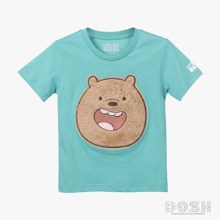 DOSH KIDS UNISEX T-SHIRTS WE BARE BEARS เสื้อยืดคอกลม แขนสั้น เด็กชาย-เด็กหญิง DBBBT5033-GE