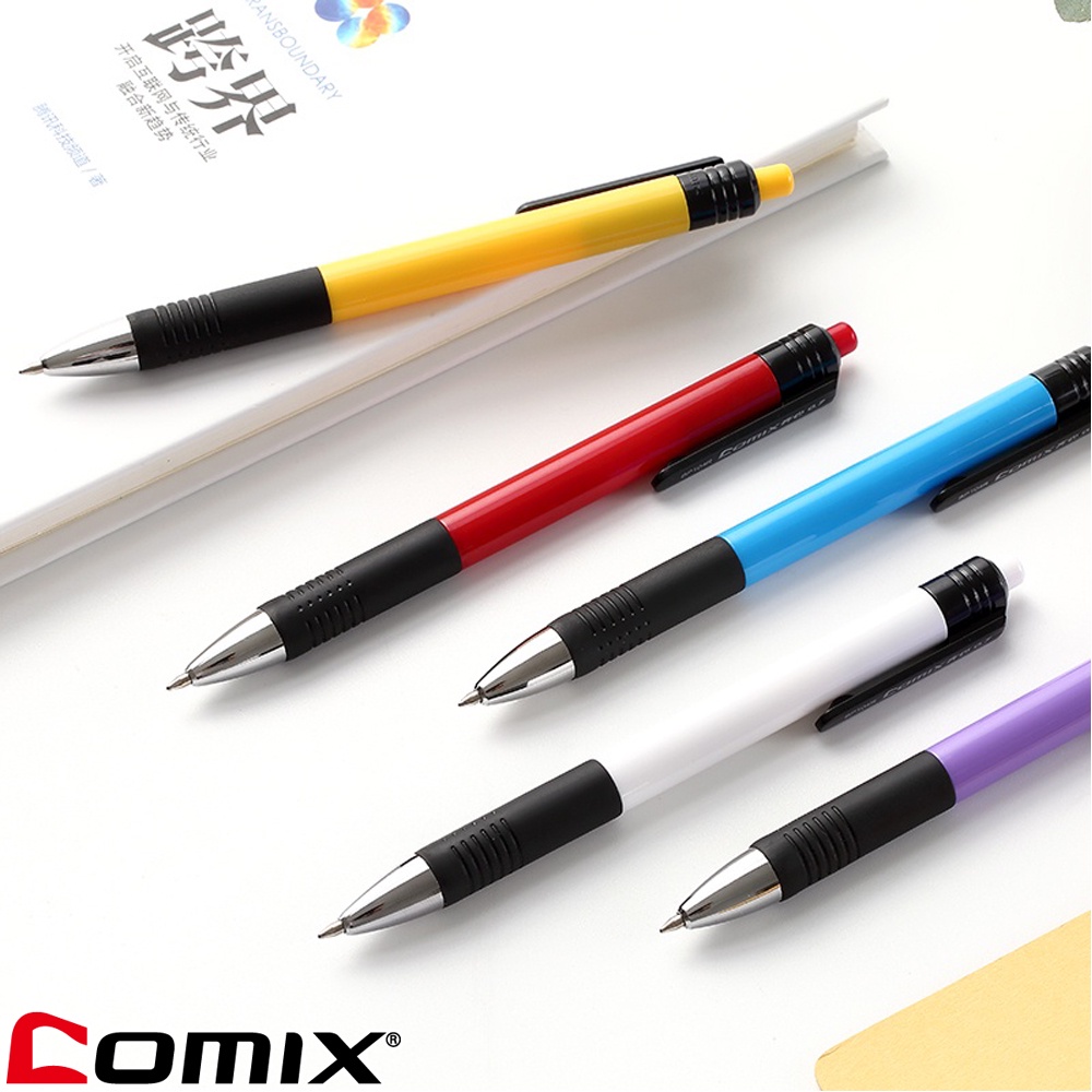 comix-bp104r-ปากกาแบบกด-0-7-หมึกน้ำเงิน-แพ็ค-1-ด้าม-ปากกาลูกลื่น-อุปกรณ์การเรียน-school-ปากกา-อุปกรณ์เครื่องเขียน