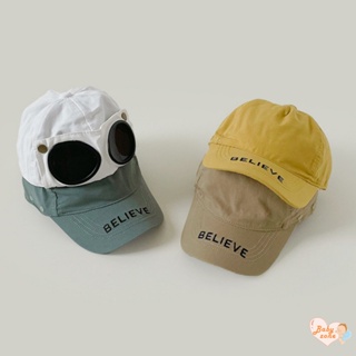 Children Handsome Pilots Cap Western Style Sweet Boy Sun Hat Children Baseball Hat Baby Glasses-Hat