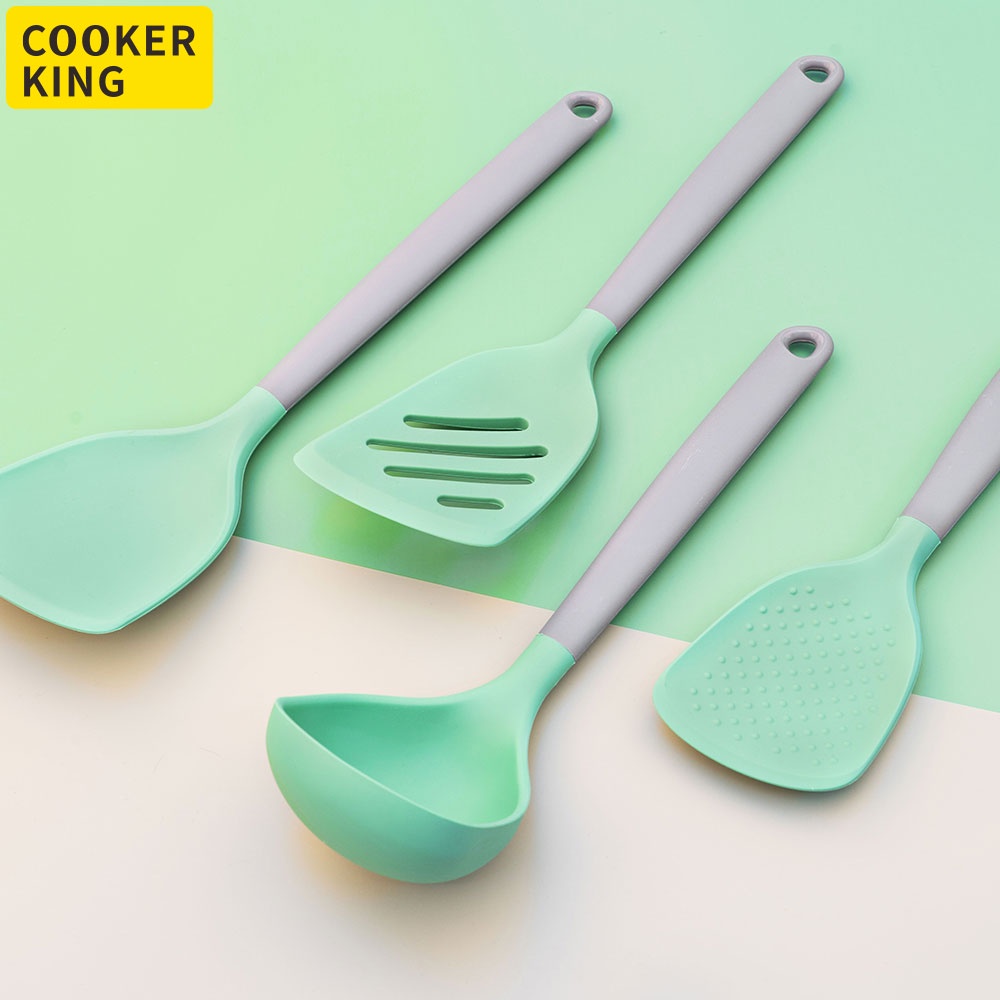 cooker-king-food-grade-silicon-non-stick-silicon-spatula-set-non-toxic-food-grade-bpa-free-silicon-spatula-frying-spatula-soup-spoon-kitchen-utensils-set-heat-resistant-230