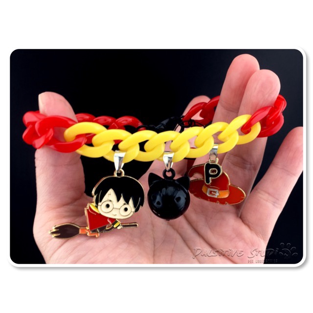 ปลอกคอ-สร้อยคอสำหรับน้องหมาและน้องแมวสุด-trendy-ลาย-harry-จาก-harry-potter-collection-pet-collars-small-size