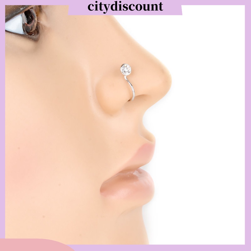 lt-citydiscount-gt-จิวจมูกปลอม-แบบหนีบ-ไม่ต้องเจาะหู-เครื่องประดับแฟชั่นสตรี