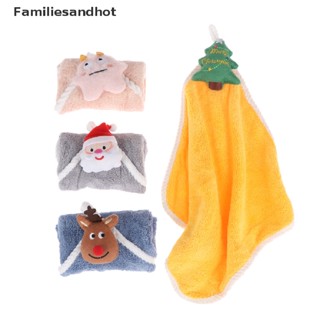 Familiesandhot&gt; Navidad คริสต์มาส ผ้าขนหนู แขวนมือ ตกแต่งคริสต์มาส ซานตาคลอส ของขวัญปีใหม่ บ้าน ห้องน้ํา ซักผ้า ผ้าขนหนู ผู้ชาย ผู้หญิง แขวน ผ้าขนหนู ดูดซับได้ดี