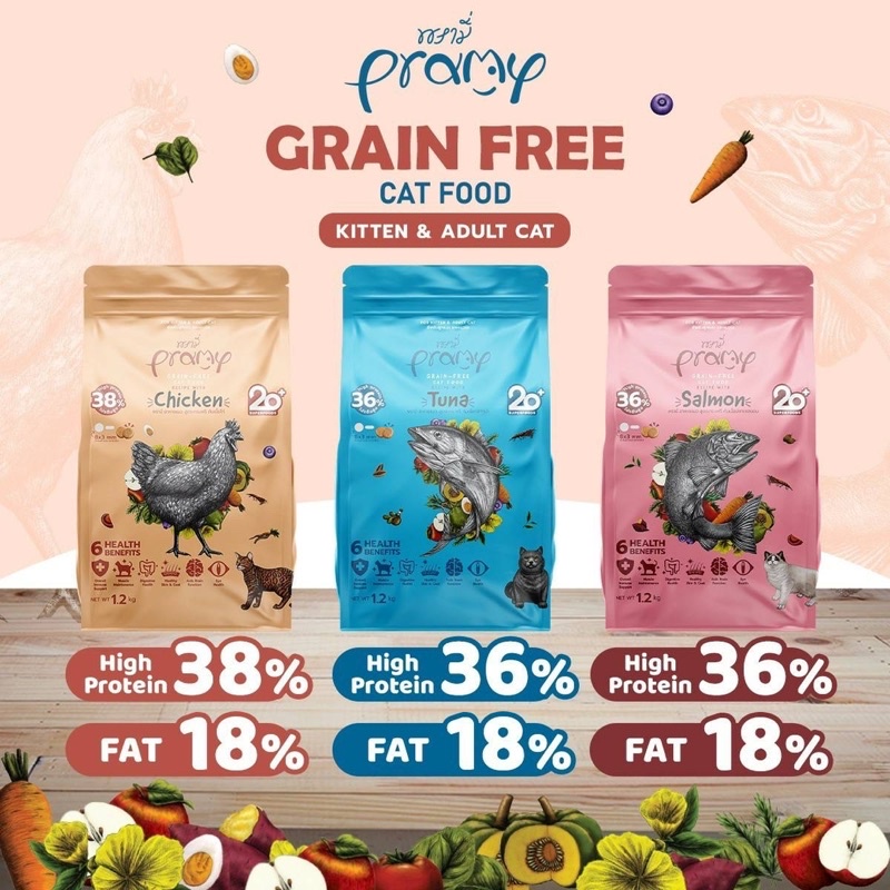 pramy-พรามี่-grain-free-อาหารแมว-1-2กก-6health-benefits