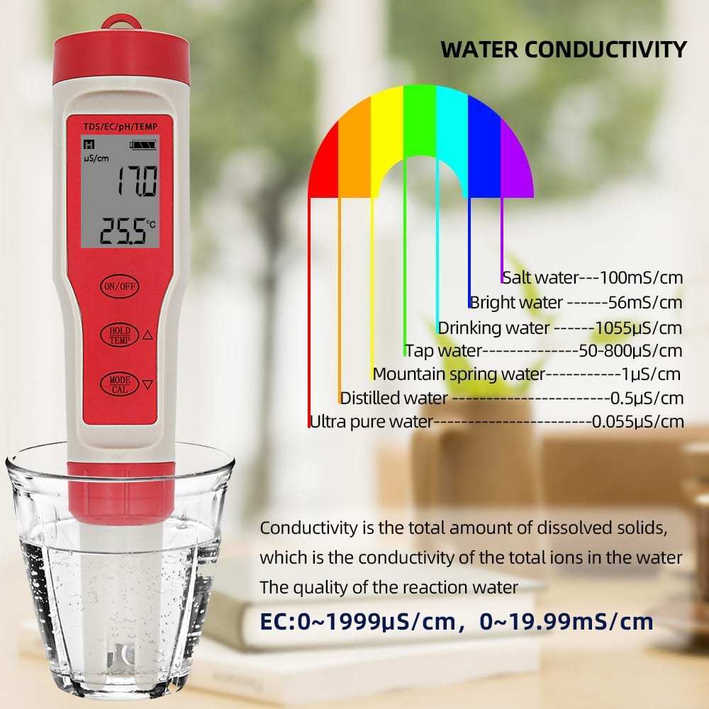 เครื่องวัดค่าน้ำ-4-in-1-waterproof-tds-ph-ec-temperature-meter-ที่ตรวจสอบค่าความเป็นกรด-ด่าง-เครื่องวัดค่าน้ำ-อุปกรณ์วัด