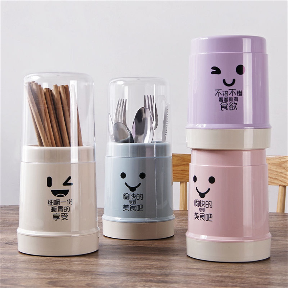 ผู้ถือตะเกียบกันฝุ่นที่ถอดออกได้กรง-flatware-ชั้นวางช้อนส้อมอบแห้งพลาสติกท่อระบายน้ำกล่องเก็บที่มีฝาครอบ-cynthia