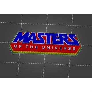 โลโก้ Master Of The Universal (ขนาด 137 มม. 47 มม. x 10 มม.)