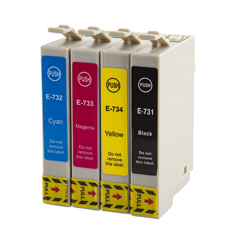 [สต็อกประเทศไทย]73N T0731N-T0734 Compatible ink cartridges for EPSON ...