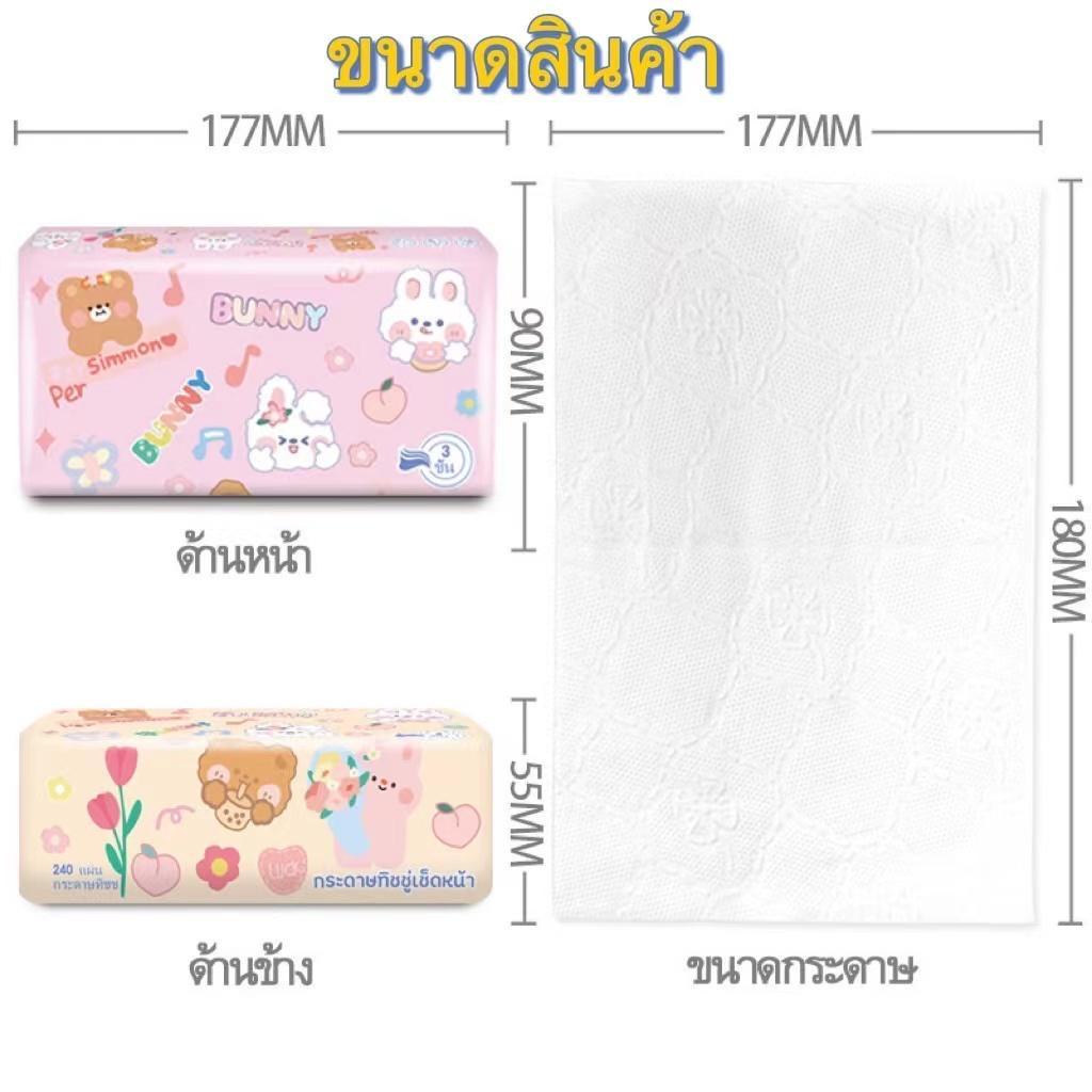 ขายแยกห่อ กระดาษทิชชห่อใหญ่ หนา 3 ชั้น (1 ห่อมี 240 แผ่น)A1 - 4