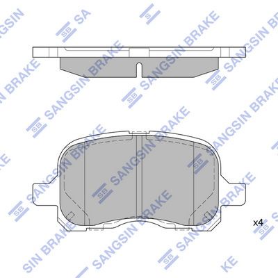 ผ้าดิสเบรคหน้า-toyota-corolla-ee110-ee111-ae111-ae112-ตูดเป็ด-ไฮทอร์ค-1997-2001-hi-q