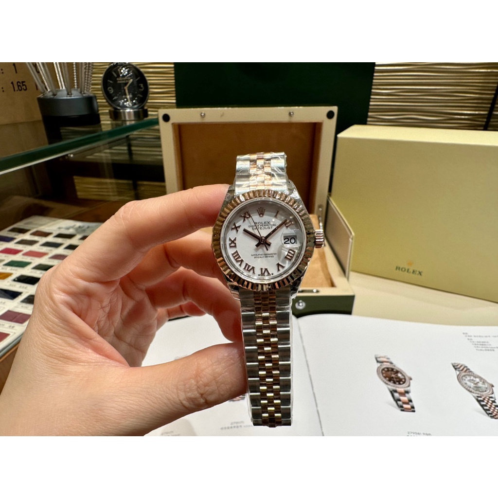 พรี-ราคา12500-rolex-datejust-นาฬิกา-ผู้หญิง-28mmสาย-ส-แตนเลส-นาฬิกาแบรนด์เนม