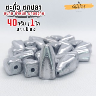 ตะกั่วมะเฟือง ตะกั่วตกปลา 40g 1 โล ราคาถูก น้ำหนัก ขนาด มาตรฐาน ตะกั่วฟิวตกปลา ตะกั่วเท็กซัส ตะกั่วตกเบ็ด ยกโล