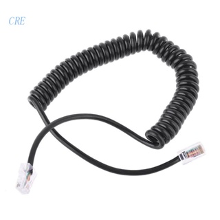 Cre สายเคเบิลไมโครโฟนลําโพง 8Pin RJ45 เป็น RI45 อุปกรณ์เสริม สําหรับ ICOM HM-98 HM-133 HM-133V HM-133S