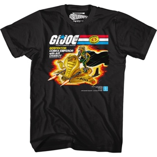 Serpentor Air Chariot Box Art GI Joe T-Shirt เสื้อวินเทจผญ เสื้อยืดเปล่า