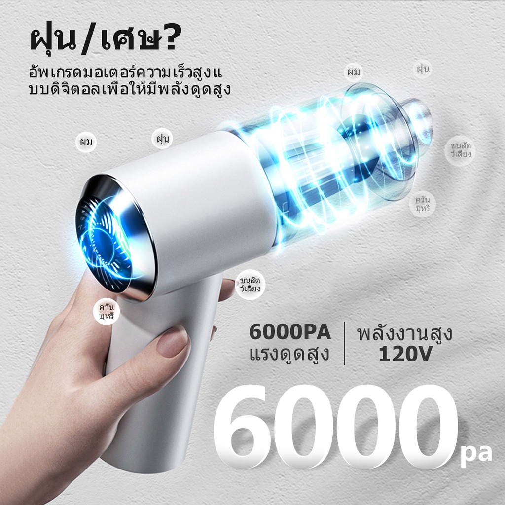 เครื่องดูดฝุ่นขนาดเล็กdyson-20000paองดูดฝุ่น-ไร้สาย-การดูดแรงองดูดในรถองดูดฝุ่นในรถองดูดไรฝุ่น