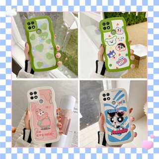 【ใหม่ล่าสุด】เคส oppo a15 เคสโทรศัพท์มือถือ Tpu ลายคลื่นน่ารัก สําหรับ oppo a15 a15s