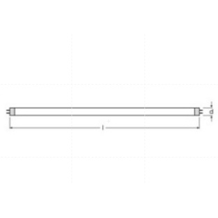 thorn-fluorescent-t5-14w-827-หลอดนีออน-t5-แสงสีวอร์มยี่ห้อทรอน