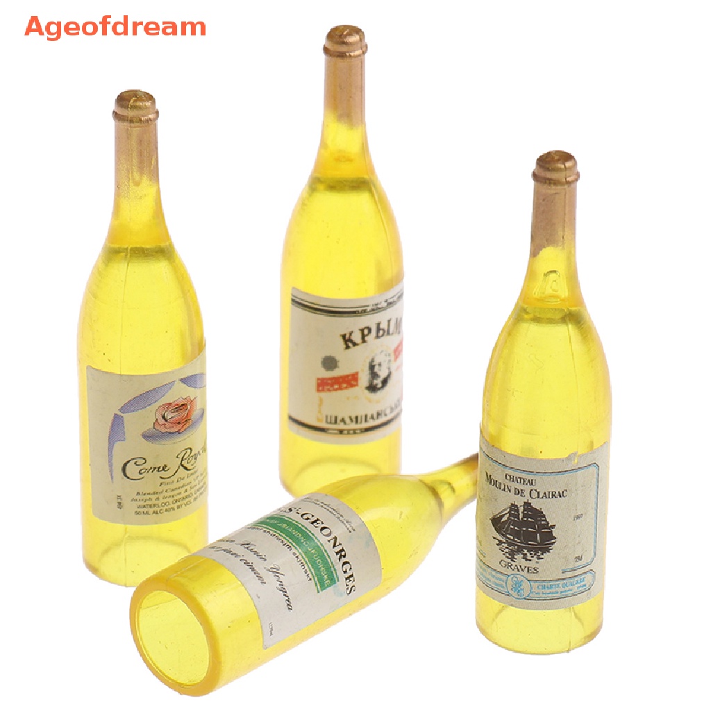 ageofdream-ขวดไวน์แดง-ขนาดเล็ก-อุปกรณ์เสริม-สําหรับบ้านตุ๊กตา-4-ชิ้น-ต่อชุด