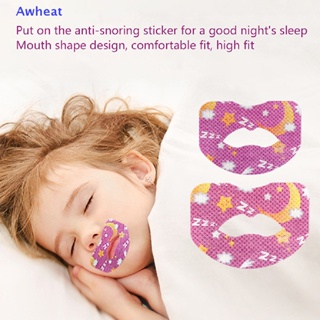 Awheat สติกเกอร์ ป้องกันการนอนกรน สําหรับผู้ใหญ่ เด็ก 30 ชิ้น