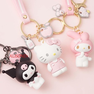 Alisond1 พวงกุญแจ จี้เพนกวิน My Melody Cinnamoroll เครื่องประดับรถยนต์