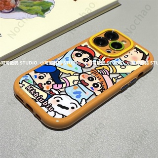 เคสโทรศัพท์มือถือ อะคริลิค กันกระแทก ลายการ์ตูนชินจังจอมแก่น สําหรับ Iphone 14pro max 13 11 12 13 14promax 12 11