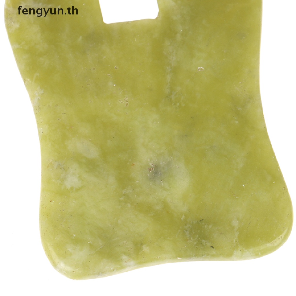fengyun-แผ่นหินหยกกัวซาธรรมชาติ-รูปหัวใจ-สีเขียว-สําหรับนวดใบหน้า