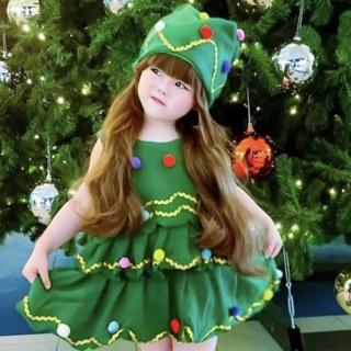 Babygaga 🎄🎄🌟 ชุดคริสมาส ชุดต้นคริสมาส คริสมาส ต้นคริสมาส ชุดคอสเพลย์ ชุดเทศกาล Christmas Tree Costume Cosplay
