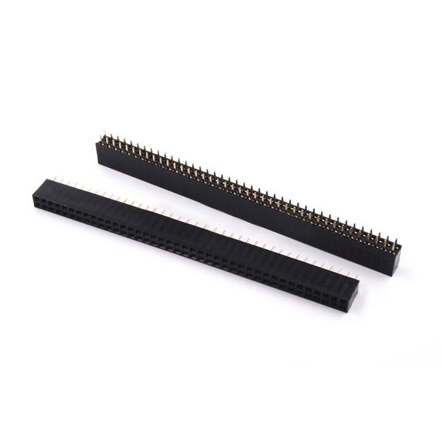 ซ็อกเก็ต แถวคู่ เมีย ผู้ จั้มเปอร์ Pin Header Female Double Row Single ...