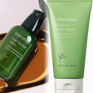 🌻🌻พร้อมส่งด่วน🌻🌻 ผิวสดชื่น ชุ่มชื้น กระจ่างใส ผิวเนียนนุ่ม Innisfree Green Tea Seed Serum 80 ml.🌻🌻