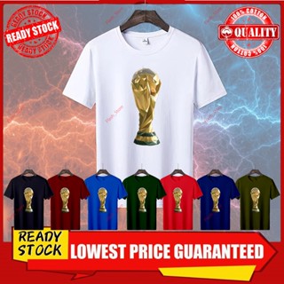 🔥Premium Cotton🔥FIFA WOLRD CUP 2022 TSHIRT 100% Cotton Baju Lelaki & Perempuan Unisex Round neck Short Sleeve