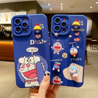 Compatible For Samsung Galaxy A14 A34 A54 A03S LTE A02S A12 M12 A52 A52S A22 M22 M32 A32 A72 A02 M02 A11 M11 A21S A31 A71 A51 A10 M10 A20 A30 A50 A10S A20S A30S A50S S23 Plus Ultra เคสโทรศัพท์มือถือ ลายการ์ตูนโดราเอมอน 3D สีฟ้า สําหรับ