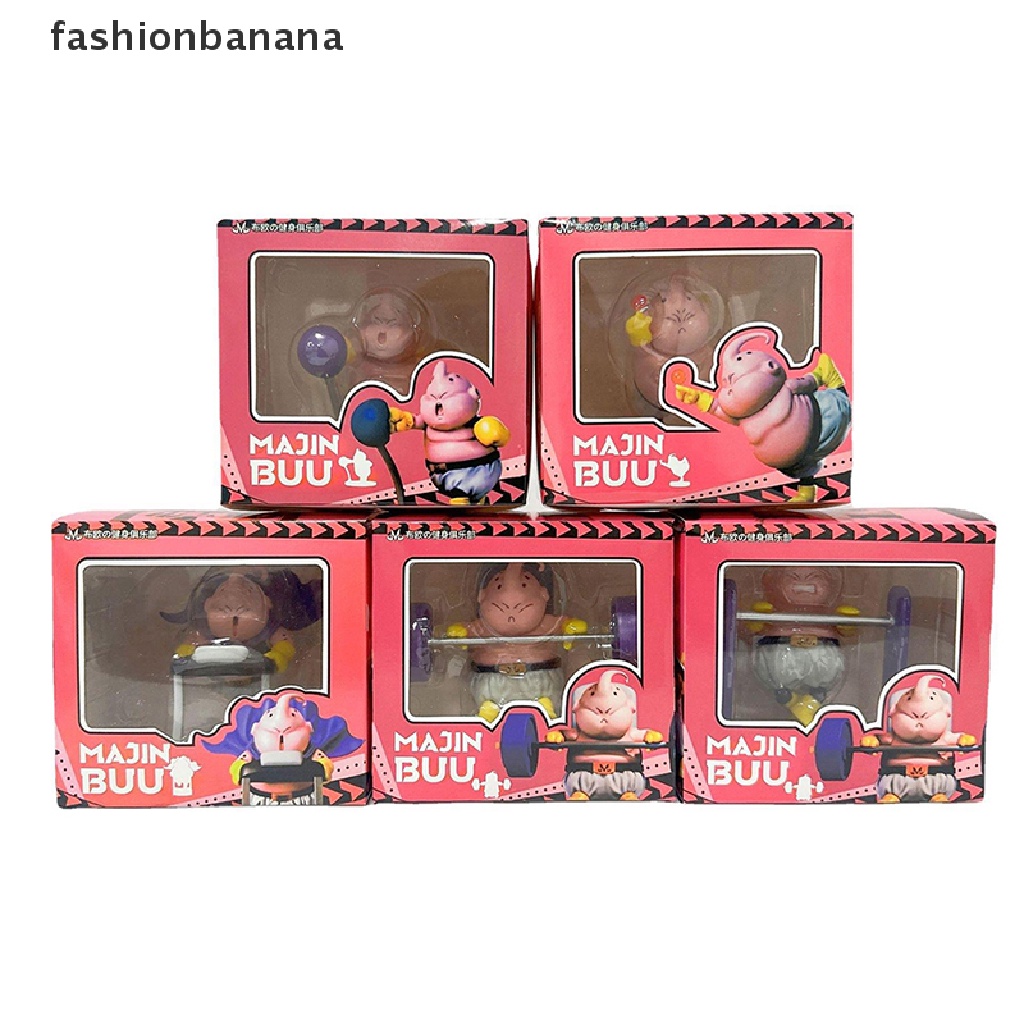 fashionbanana-ใหม่-พร้อมส่ง-ตุ๊กตาฟิกเกอร์-dragon-ball-fitness-majin-buu-สําหรับตกแต่ง