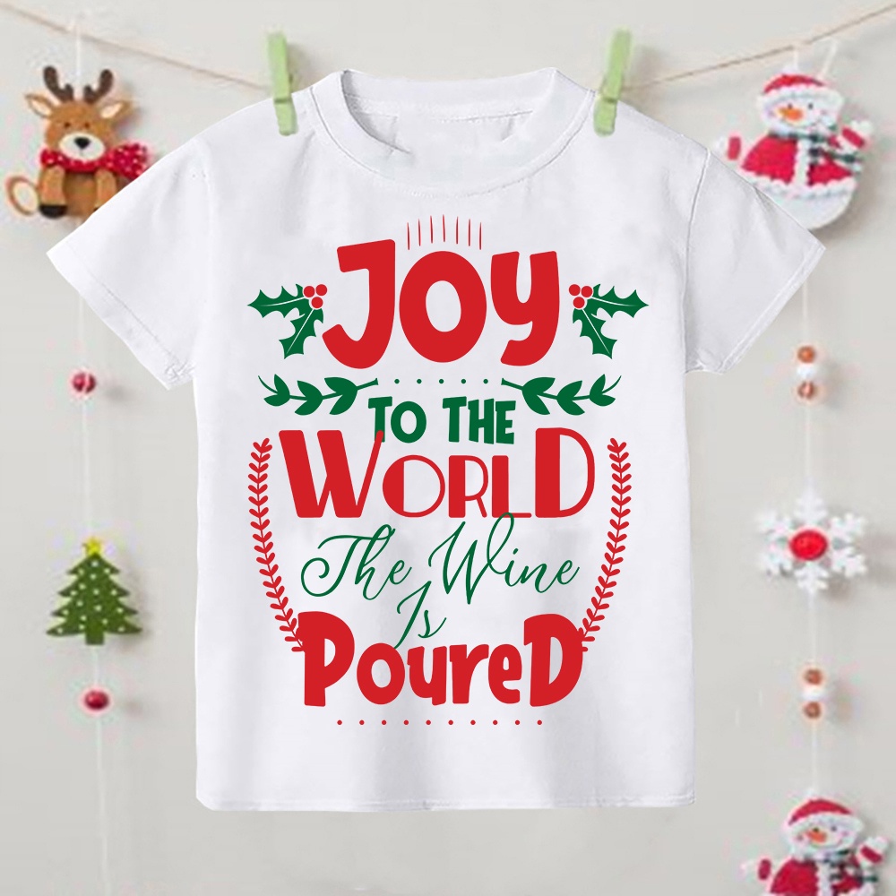 เสื้อยืดพิมพ์ลายคำขวัญวันคริสต์มาส-ของขวัญคริสต์มาสที่ดีที่สุดสำหรับผู้ปกครอง-เด็ก-คู่ค้า-เพื่อน