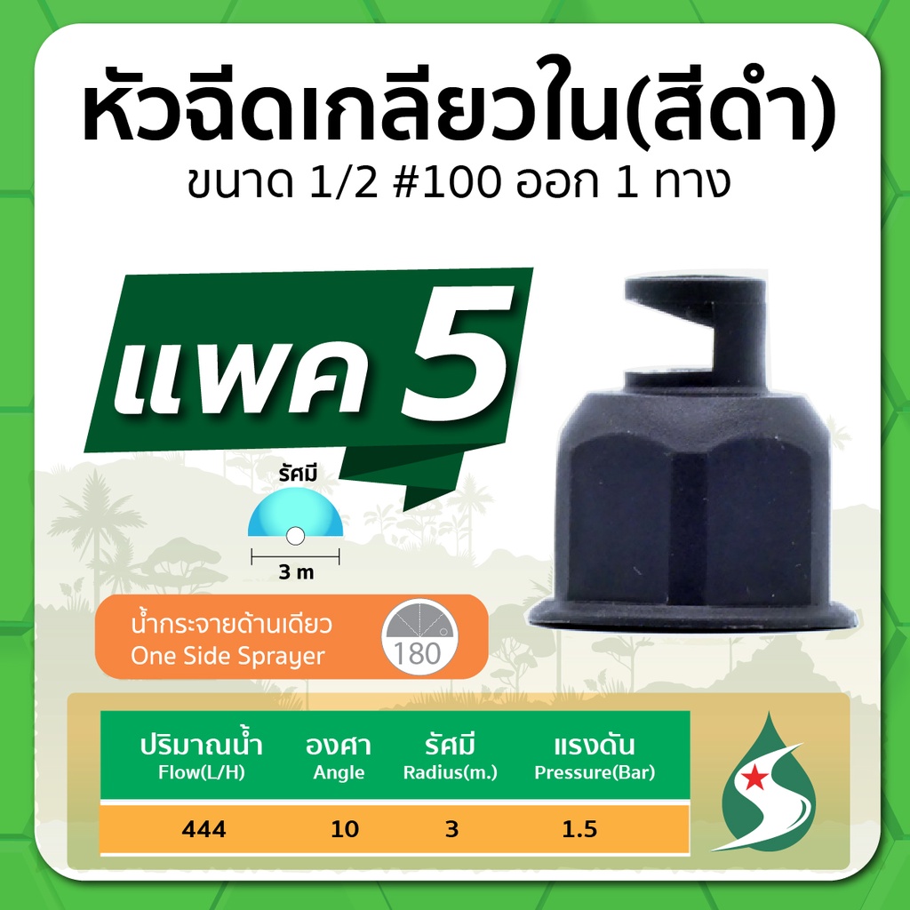 หัวฉีดน้ำ-หัวฉีดแบบเกลียวใน-หัวฉีด-ขนาด-1-2-3-4-มีทั้งแบบออก-1-ทาง-และ-ออก-2-ทาง-แพค-5-10-ชิ้น