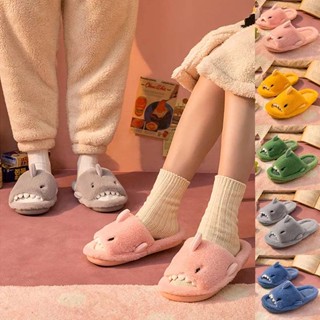 พร้อมส่ง Slipper รองเท้าสลิปเปอร์ รองเท้าใส่ในบ้าน งานนุ่มนิ่มขนฟู น่ารักมาก สลิปเปอร์ปลาฉลาม