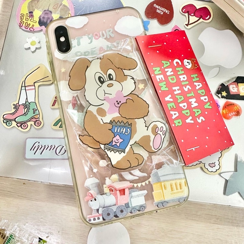 พร้อมส่ง-griptok-cutie-puppy-ตัวอะคริลิกใส-ท้อก-3-ชั้น