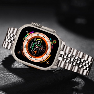 สายนาฬิกาข้อมือ สเตนเลส หรูหรา สําหรับ iwatch Ultra band 49 มม. 8 7 45 มม. 41 มม. 6 5 4 se 44 มม. 40 มม. iwatch 3 42 มม. 38 มม.