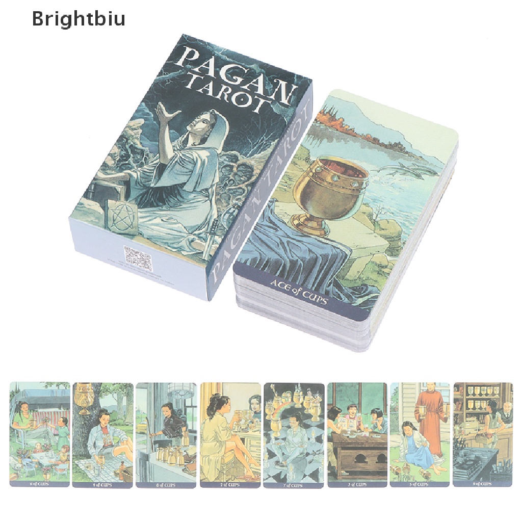 brightbiu-ไพ่ทาโรต์-pagan-tarot-ไพ่ออราเคิลงานพรรคการทํานายเกมกระดานทํานายดวงชะตาการ์ด-psychic-th