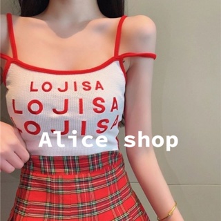 Alice  เสื้อครอป เสื้อกล้ามผู้หญิง 2022 ใหม่  ทันสมัย fashion Stylish Chic S041013 36Z230909