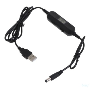 Bonj สายเคเบิลแสดงแรงดันไฟฟ้า USB เป็น 1.5V 3V 4.5V 6V 7.5V 9V 12V สําหรับของเล่นเกม และอุปกรณ์ 1.5V-12V อื่น ๆ