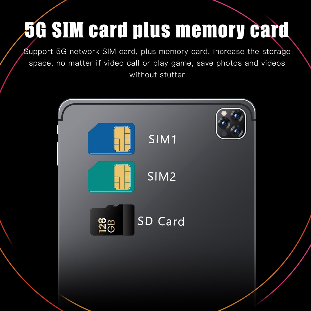 ภาพสินค้าแท็บเล็ต Samsumg S7 +แท็บเล็ตพีซีจอใหญ่ HD ขนาด 10.8 นิ้ว RAM16GB + ROM512GB แท็บเล็ตราคาถูกจัดส่งฟร จากร้าน pklsrda41b บน Shopee ภาพที่ 8