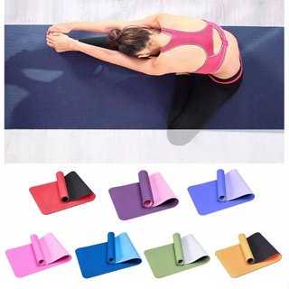 Yoga Mat TPE เสื่อโยคะ เเผ่นรองโยคะ เเถมฟรีถุง