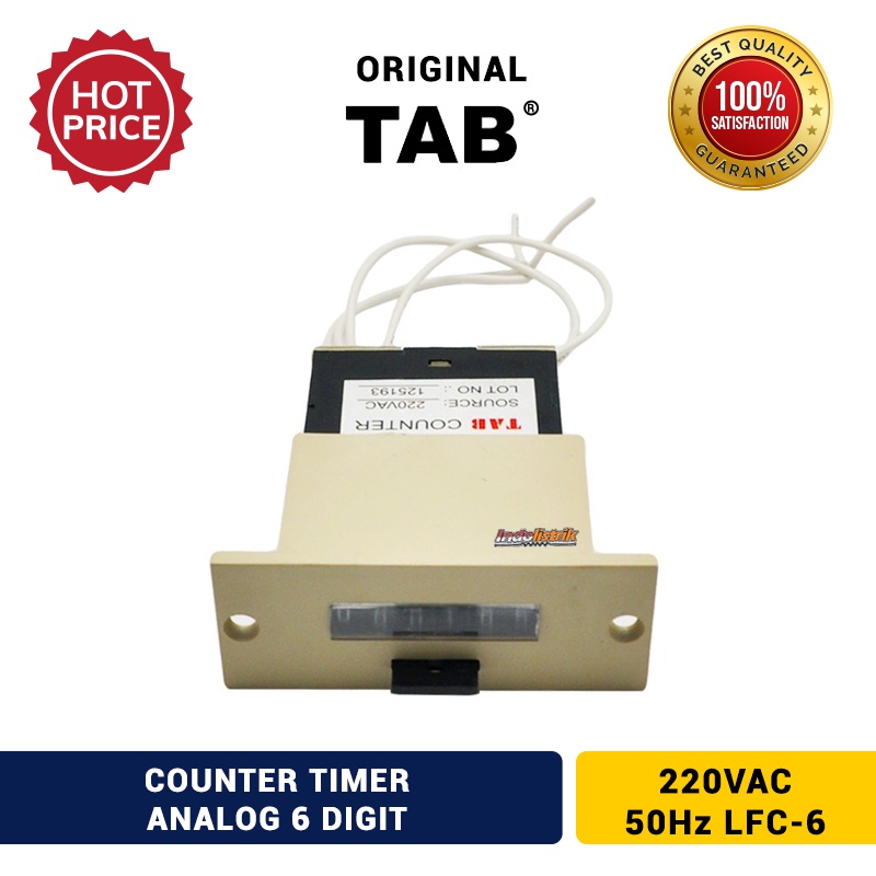 Tombol 6 หลัก Analog Timer Counter พร้อมปุ่มรีเซ็ต 220VAC 50Hz LFC-6 ...