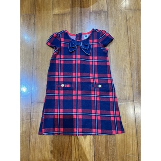 christmas dress size 3T แบรนด์ Janie & Jack ลายสก็อต used like new