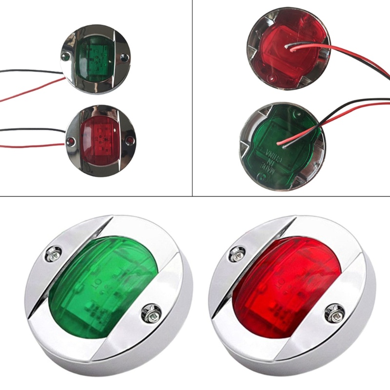 edb-ไฟนําทาง-led-12v-สีแดง-สีเขียว-สําหรับเรือใบ