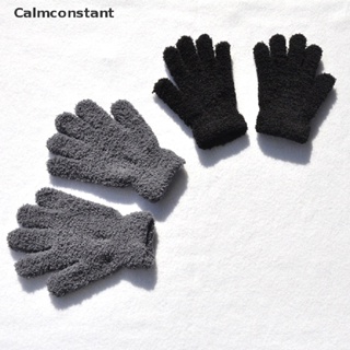 Ca&gt; ถุงมือ ผ้าฟลีซ แบบเต็มนิ้ว ให้ความอบอุ่น แฟชั่นฤดูหนาว สําหรับเด็กอายุ 5-11 ปี