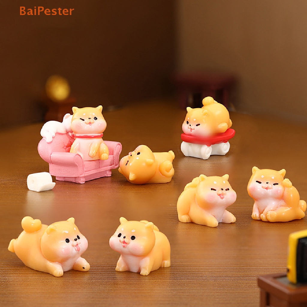 baipester-ตุ๊กตาสุนัขน่ารัก-ขนาดเล็ก-สําหรับตกแต่งบ้าน-โต๊ะทํางาน-diy
